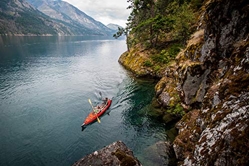 ADVANCED ELEMENTS AE1007-R AdvancedFrame Convertible Inflatable Kayak, 15', Red