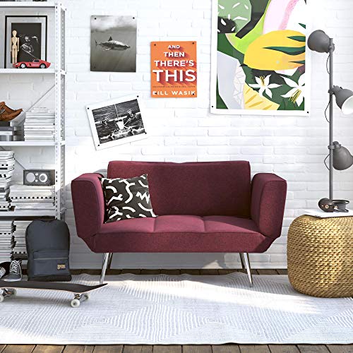 Novogratz Leyla Loveseat, Berry