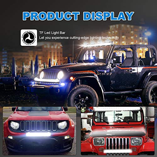 Led Light Bar T-Former 50Inch 936W+ 22Inch 390W Curved Triple Row Combo LED Light Bars Kit + 4Pcs 4in Offroad Driving Fog Lights W/Rocker Switch Wiring Harness Kit for Jeep Tucks Polaris Boats
