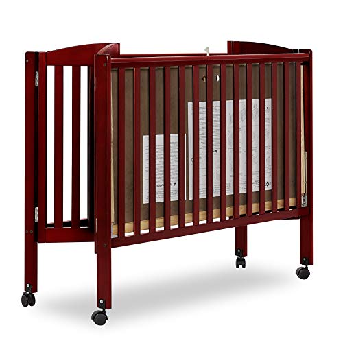 Dream On Me Folding Full Size Crib, Steel Grey