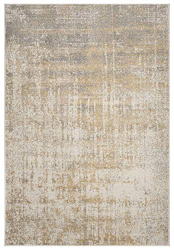 Safavieh Adirondack Collection ADR207A Modern Contemporary Abstract Area Rug, 10' x 14', Cream/Gold