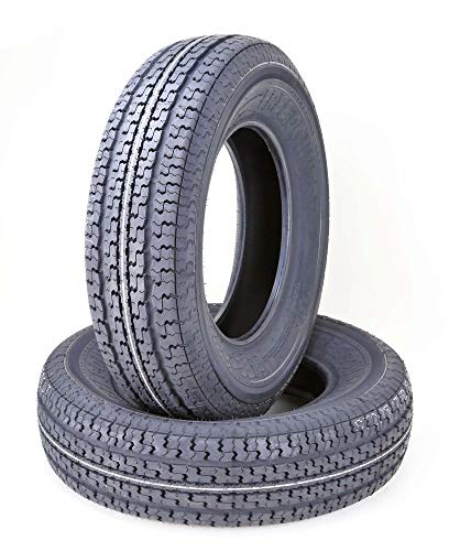 2 Heavy Duty FREE COUNTRY Trailer Tires ST205/75R15 10PR Load Range E Steel Belted Radial w/Scuff Guard