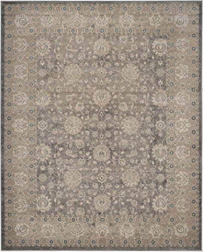 Safavieh Sofia Collection SOF330B Vintage Light Grey and Beige Distressed Area Rug (8' x 10')