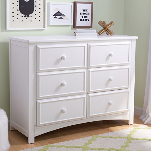 Delta Children Unisex Nursery 6 Drawer Double Dresser - Espresso Truffle