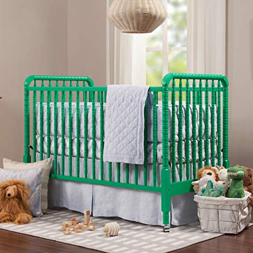 DaVinci Jenny Lind 3-in-1 Convertible Portable Crib in Navy - 4 Adjustable Mattress Positions, Greenguard Gold