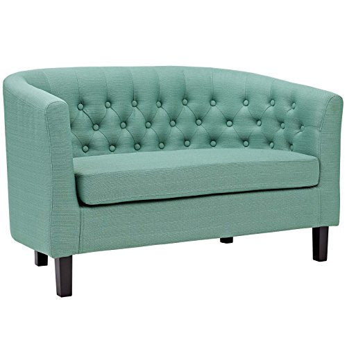 Modway Prospect Upholstered Contemporary Modern Loveseat In Laguna