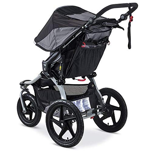 BOB Revolution Flex 2.0 Jogging Stroller - Up to 75 pounds - UPF 50+ Canopy - Adjustable Handlebar, Lunar