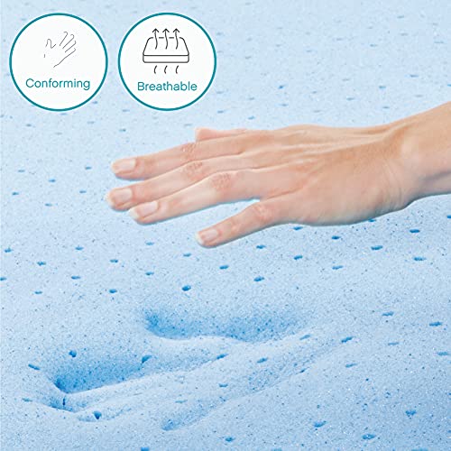 Classic Brands 4.5-Inch Cool Gel Memory Foam Replacement Mattress for Sleeper Sofa Bed Twin