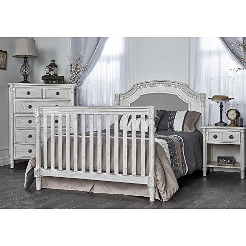 Evolur Julienne 5 in 1 Convertible Crib, Antique Grey Mist