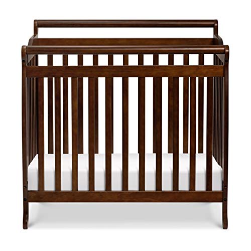 DaVinci Emily 2-in-1 Convertible Mini Crib and Twin Bed in Espresso, Greenguard Gold Certified