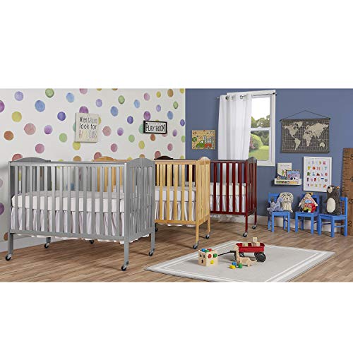 Dream On Me Folding Full Size Convenience Crib, Natural