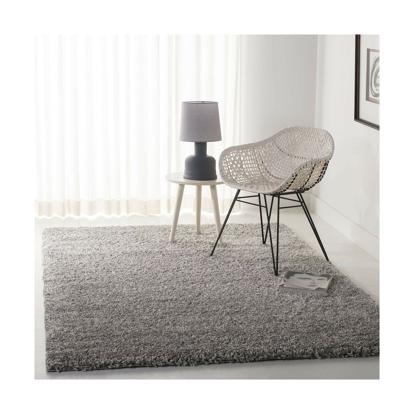 Safavieh California Premium Shag Collection SG151-7575 Area Rug, 8' 6" Square...