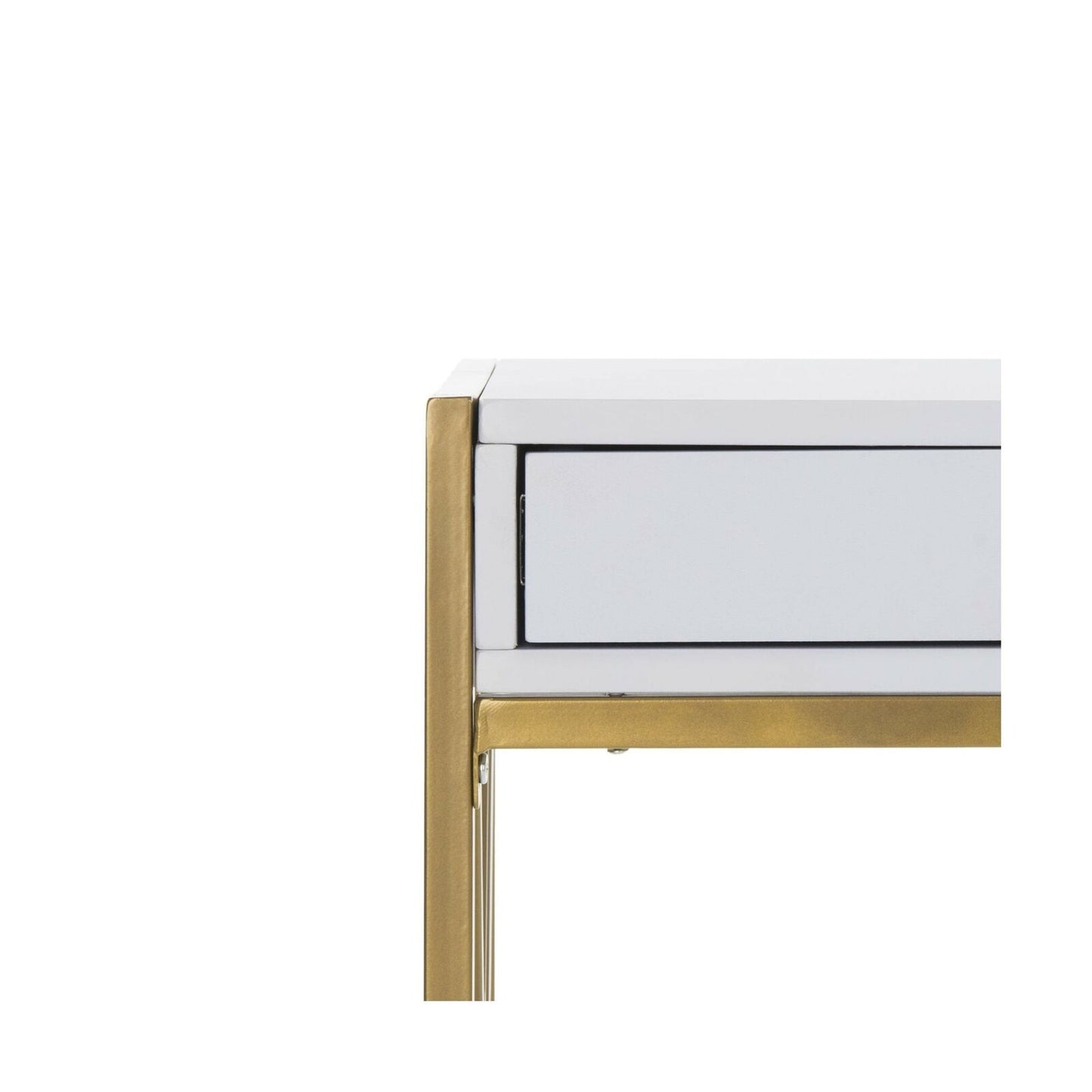 Safavieh Home Collection Elaine Desk, White and Gold