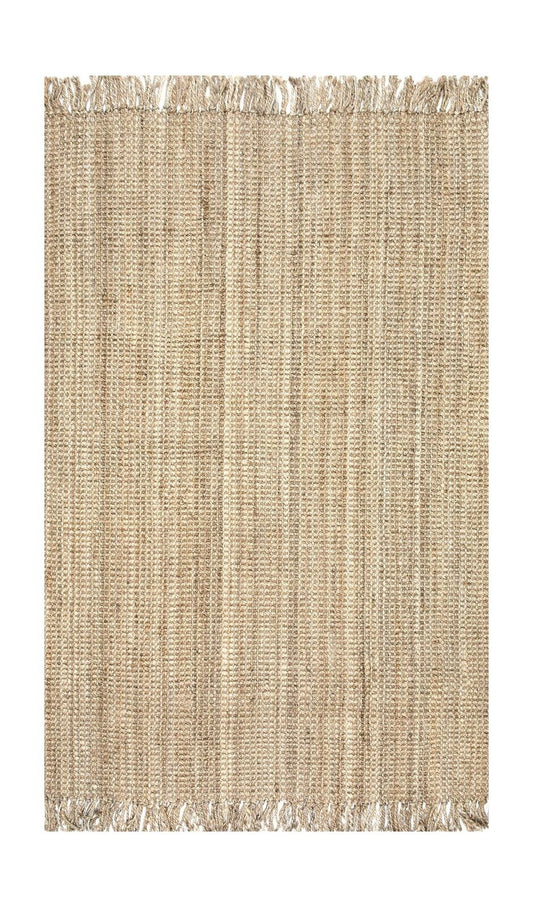 nuLOOM Natura Collection Chunky Loop Jute Rug, 9' 6" x 13' 6", Natural, 6" 6"