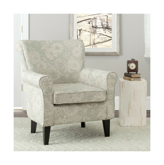 Safavieh Accent Chair Mercer Collection Randy Slipper Blue White Furniture New