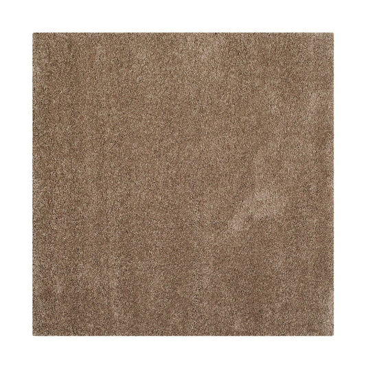 Safavieh Milan Shag Collection SG180-1414 Dark Beige Square Area Rug (7' Squa...