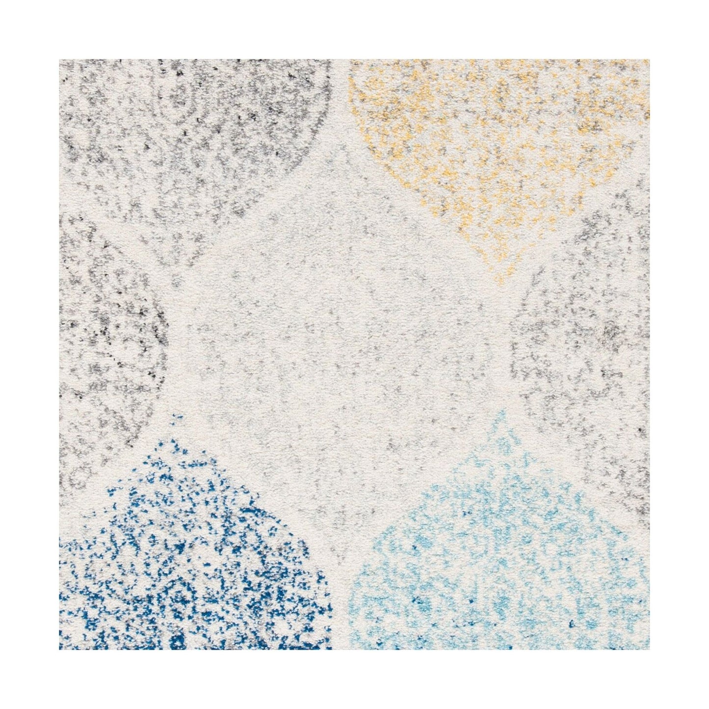 Safavieh Madison Collection MAD604D Geometric Ogee Trellis Distressed Area Rug