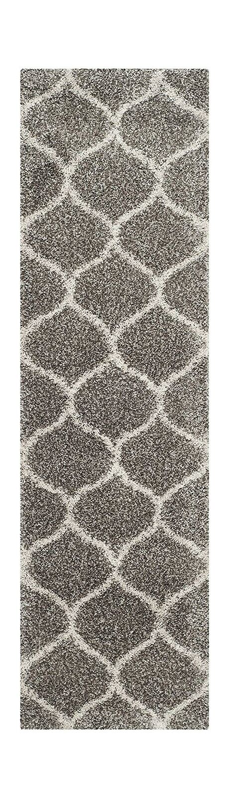 Safavieh Hudson Shag Collection SGH280B Moroccan Ogee Plush Runner, 2' 3" x 1...