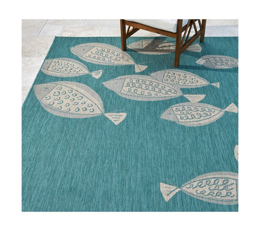 Gertmenian Tropical Collection Outdoor Rug Patio Area Carpet 8x10 Large Exoti...