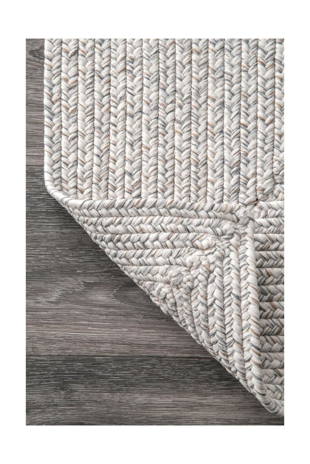 nuLOOM Lefebvre Braided Indoor/Outdoor Area Rug, 2' 6" x 18', Ivory 2' 6" x 18'