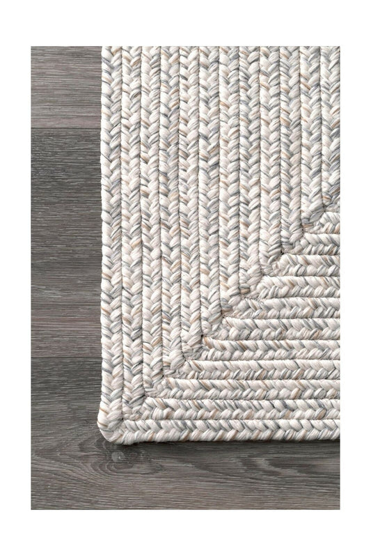 nuLOOM Lefebvre Braided Indoor/Outdoor Area Rug, 2' 6" x 18', Ivory 2' 6" x 18'