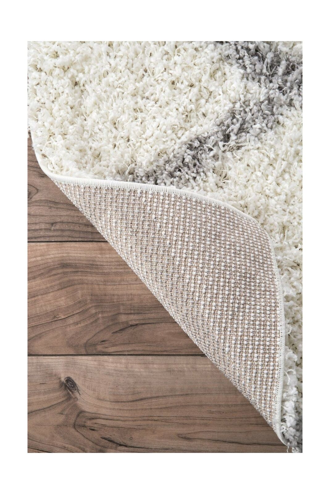 nuLOOM Trellis Cozy Soft & Plush Shag Rug, 8' Square, White