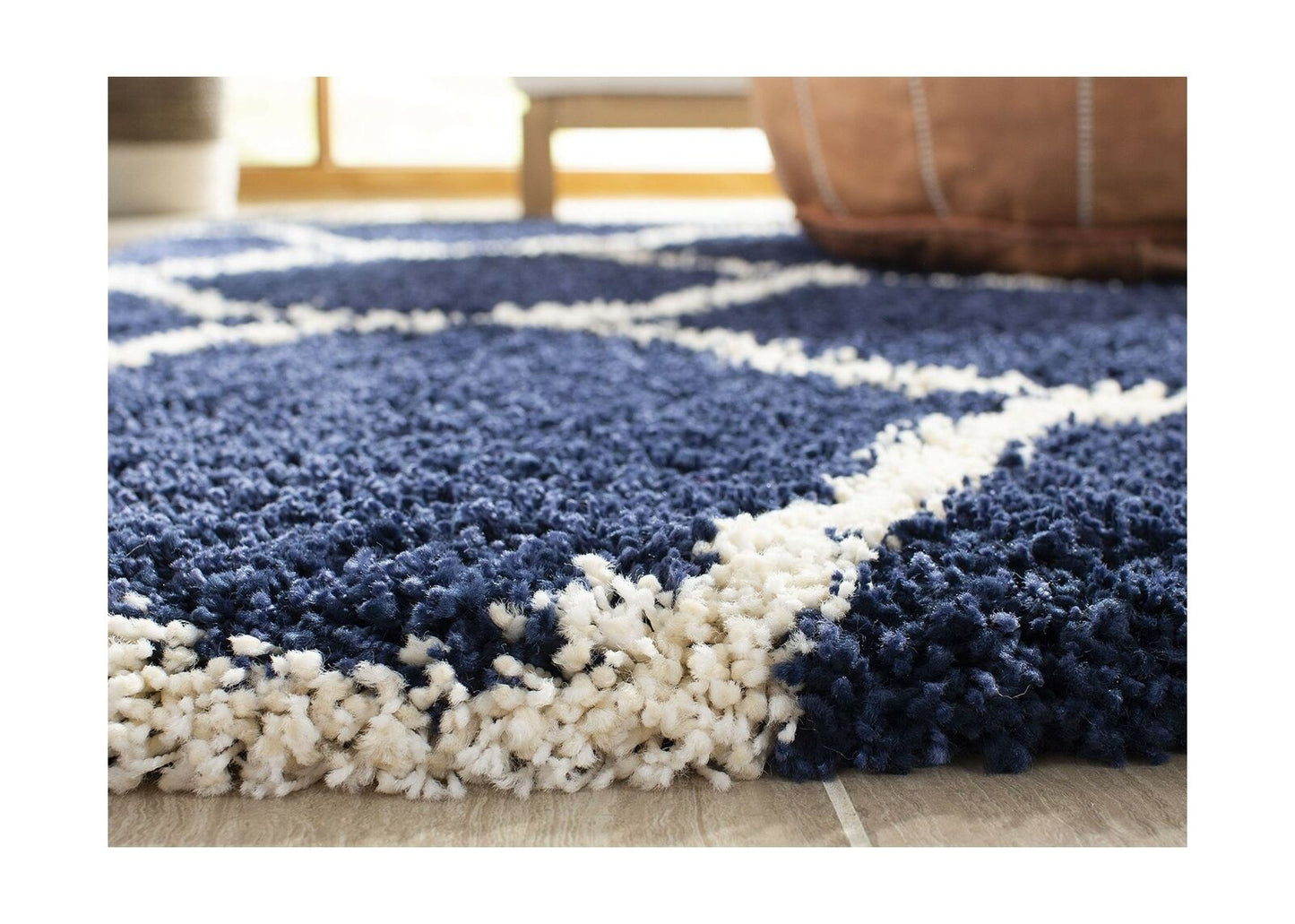 Safavieh Hudson Shag Collection SGH280C Moroccan Ogee Plush Area Rug, 8' x 10...