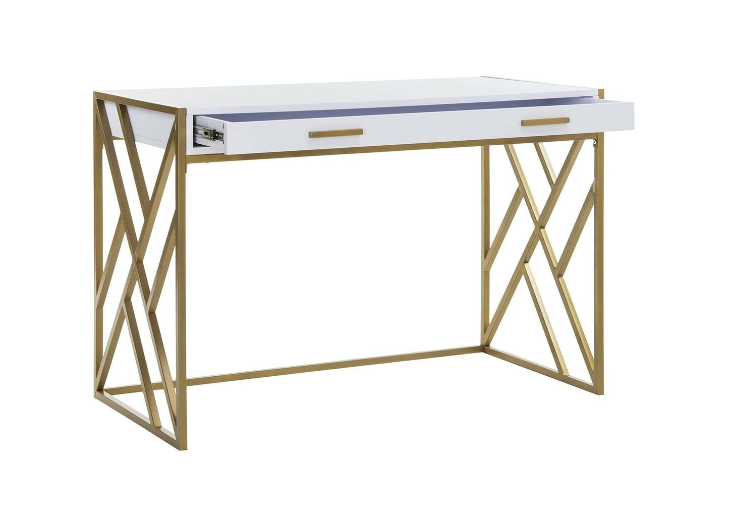 Safavieh Home Collection Elaine Desk, White and Gold