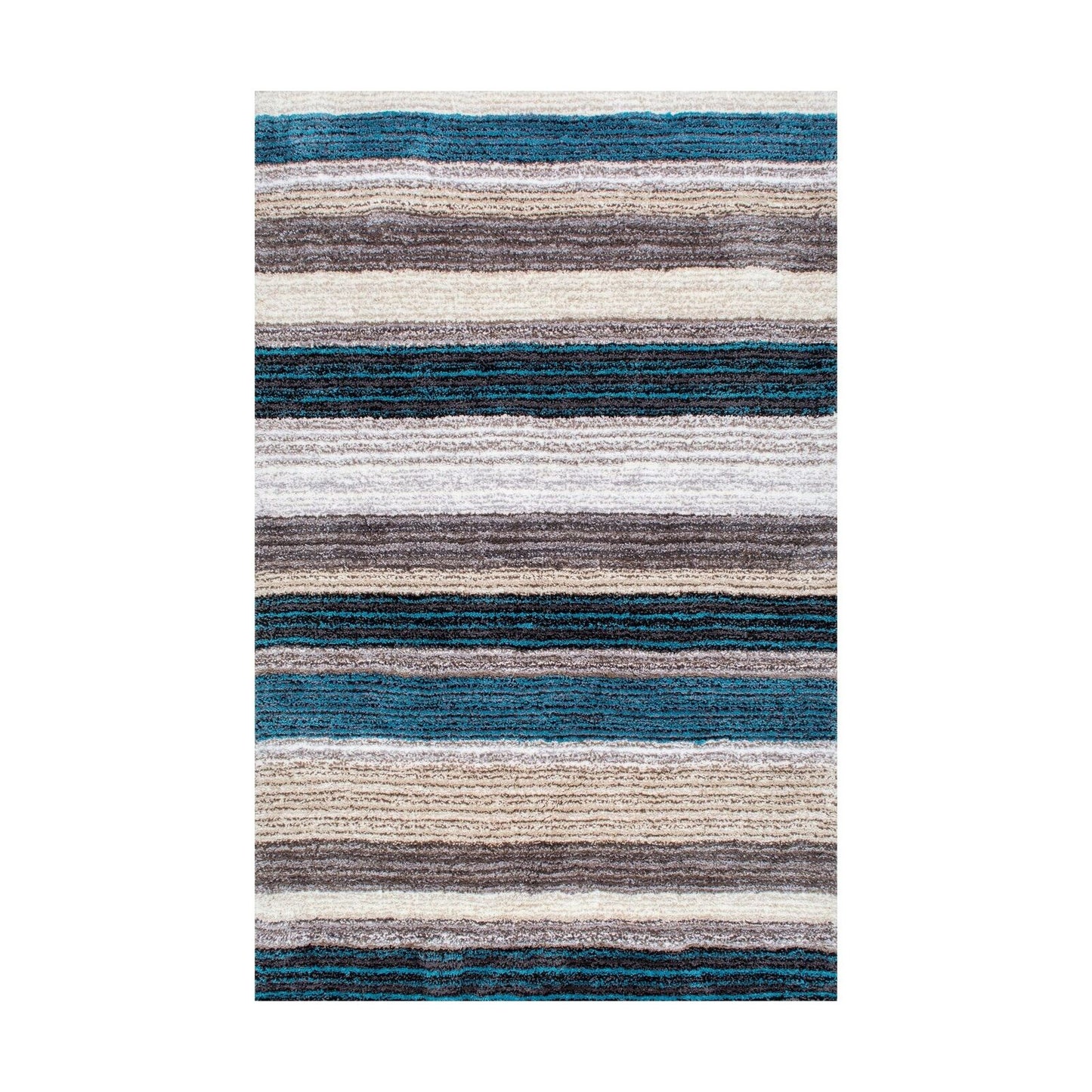 nuLOOM Classie Hand Tufted Shag Area Rug, 8' x 10', Blue Multi 8' x 10'