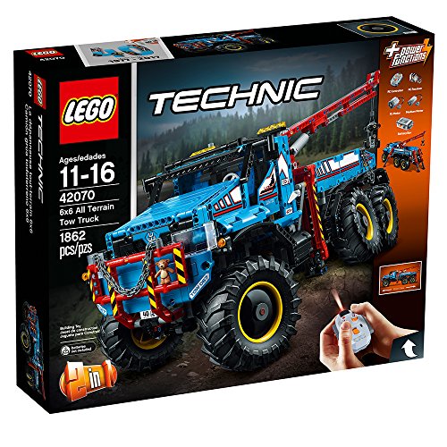 LEGO Technic 6x6 All Terrain Tow Truck 42070 Building Kit (1862 Pieces)