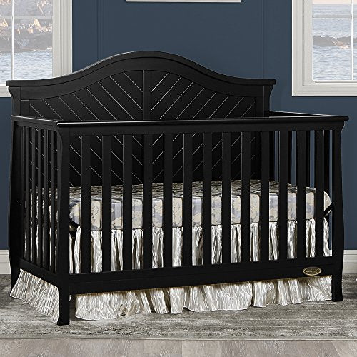 Dream On Me Kaylin 5 in 1 Convertible Crib, Black