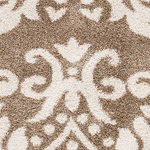 Safavieh Florida Shag Collection SG460-1311 Beige and Cream Area Rug (6' x 9')