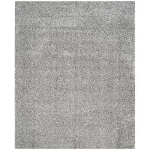 Safavieh Laguna Shag Collection SGL303S Silver Area Rug (8' x 10')