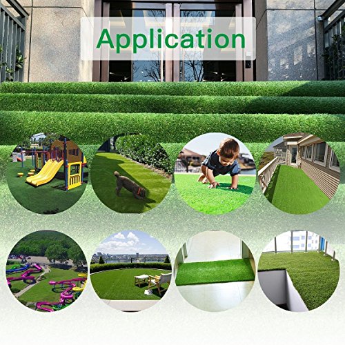 · Petgrow · Realistic Artificial Grass Rug Customized 11FTX46FT(506Square FT),Indoor Outdoor Garden Lawn Landscape Synthetic Grass Mat - Thick Fake Grass Rug