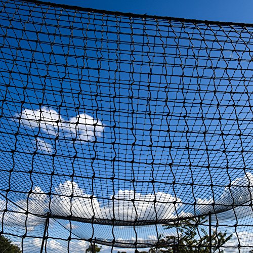 Baseball Batting Cage Nets [12 Sizes] | Professional Fully Enclosed #42 Grade Heavy Duty HDPP Netting | Baseball & Softball Cage Netting | Hitting Cage Net (H: 10' x W: 10' x L: 55')