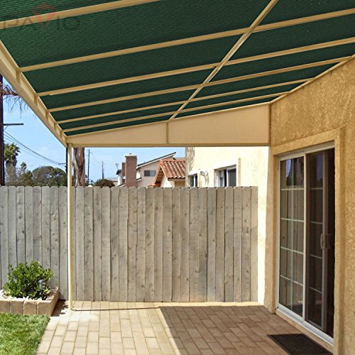 Patio Paradise 8' x 145' Sunblock Shade Cloth Roll,Dark Green Sun Shade Fabric 95% UV Resistant Mesh Netting Cover for Outdoor,Backyard,Garden,Plant,Greenhouse,Barn