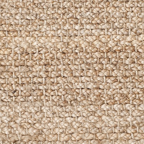 Safavieh Natural Fiber Collection NF733A Handmade Farmhouse Fringe Premium Jute Area Rug, 6' x 9', Natural