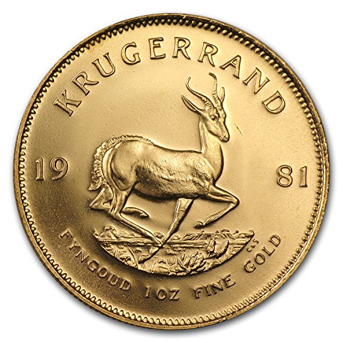 1981 ZA South Africa 1 oz Gold Krugerrand 1 OZ About Uncirculated