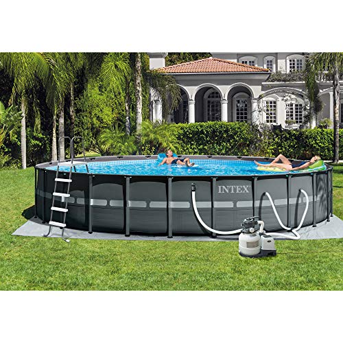 Intex 26' x 52" Ultra Frame Above Ground Swimming Pool Set with Pump and Ladder