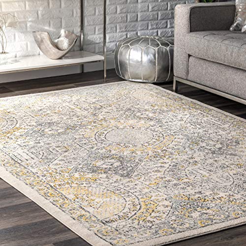 nuLOOM Minta Vintage Area Rug, 6' 7" x 9', Gold