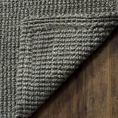 Safavieh Natural Fiber Collection NF730B Handmade Farmhouse Premium Jute Runner, 2'3" x 17' , Green / Grey