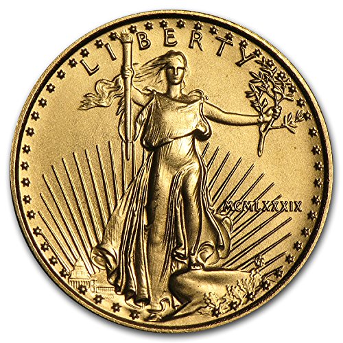1989 1/10 oz Gold American Eagle BU (MCMLXXXIX) Gold Brilliant Uncirculated