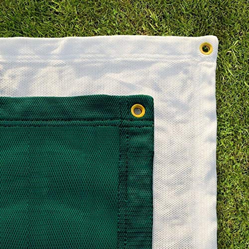 Professional Archery Back Stop Netting [5 Sizes] – Heavy Duty Reinforced Archery Nets [Green or White] | Archery Accessories & Archery Equipment | Archery Backstop (Green, 30ft x 10ft)