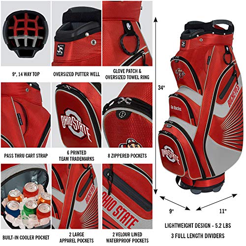 Team Effort Stanford Cardinal The Bucket Ii Cooler Cart Bag