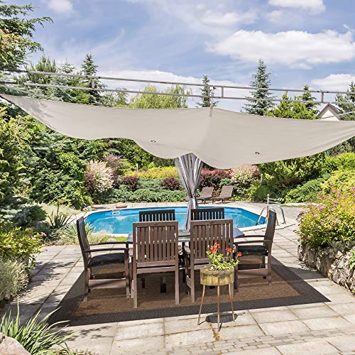 Gertmenian 21585 Furman Outdoor Rug Patio Area Carpet, 8' x 10' Large, Honeycomb Raven Border