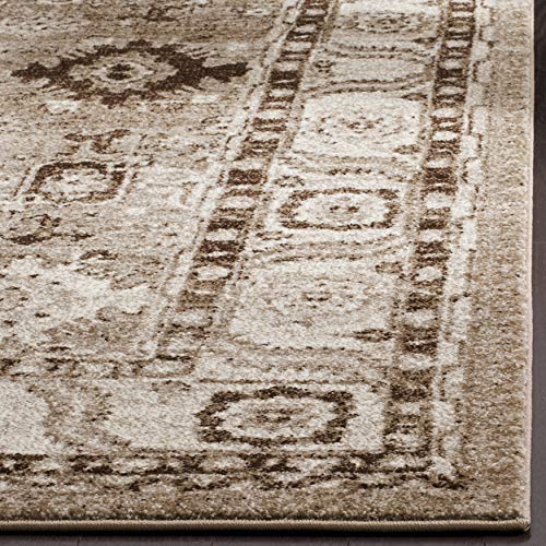 Safavieh Vintage Hamadan Collection VTH214T Oriental Antiqued Taupe Area Rug (8' x 10')