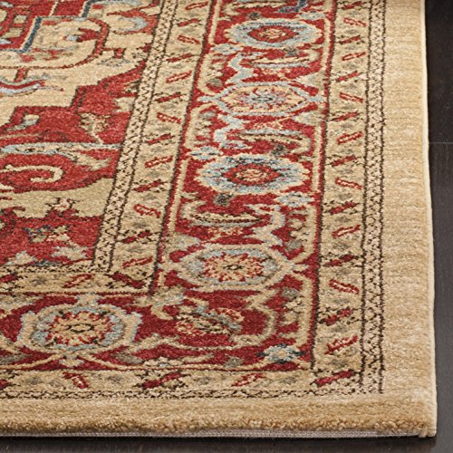 Safavieh Mahal Collection MAH698A Traditional Oriental Red and Natural Area Rug (12' x 18')