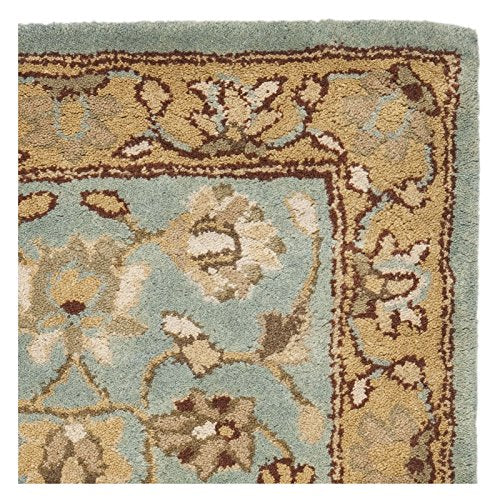 Safavieh HG958 Heritage Area Rug 8'L x 8'W/Square/Blue/Gold