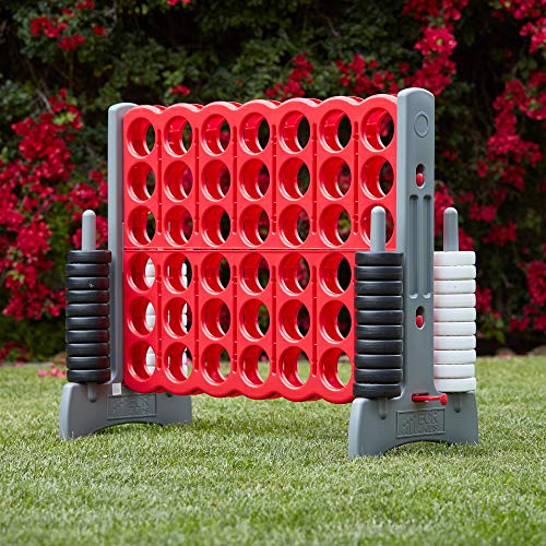 ECR4Kids Jumbo 4 To Score Giant Game Set Backyard Games Indoor/Outdoor Connect All 4 Adult & Family Fun Game