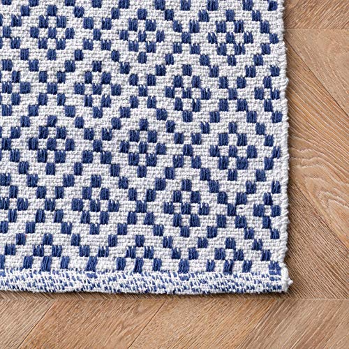 nuLOOM Natalie Diamond Trellis Area Rug, 9' x 12', Navy